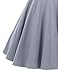 GownTown Womens 1950s Vintage Dress V-Neck Dresses Swing Stretchy Dresses, X-Large, Grey