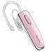 GLCON GJ-02 Stereo Wireless Earpiece Headset V4.1, with Dual Pairing, Noise Cancellation Microphone Mic Bluetooth Earbud for iPhone X 8 7 6 Plus,Samsung S8 S7 Huawei Mate 9 P10,Other Cell Phones, Pink