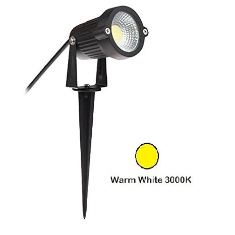 Glitz LED Outdoor Garden Spot And Spike 5W IP65, Warm White 3000K, With 1 Year Warranty, Aluminium Body (5Watt)
