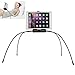 Adjustable Stand for Tablet and Cell Phone,Universal Gooseneck Legs Smartphone Holder Stand for Bed,Sofa,Table or Any Smooth Surface and Uneven Surfaces (Black)