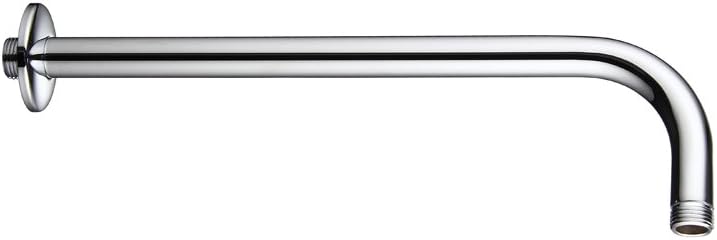 Fixed Rain Shower Head Arm(350mm) Wall Mounted Outlet Connector Modern Stainless Steel to The Rainfall Fixed Shower Head of Bathroom Accessories by Aquatimez (Chrome)
