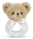 Bearington Baby Lil' Teddy Plush Stuffed Animal Teddy Bear Soft Ring Rattle 5.5