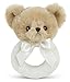 Bearington Baby Lil' Teddy Plush Stuffed Animal Teddy Bear Soft Ring Rattle 5.5