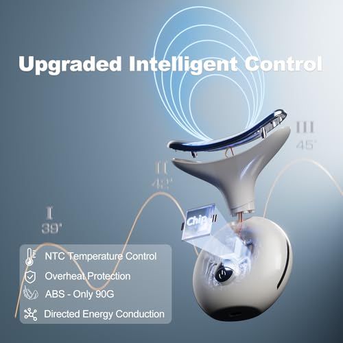 Red Light Therapy Device, 7 in 1 Neck and Face Massager, Portable Facial Massager, face massager for skin tightening and Face Lifting Device Beige