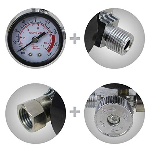 image for Pressure Regulator, Wllsagl Xouwvpm Hvlp Sprayer Air Regulator With Pr