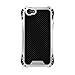 IPhone SE Case,WishLotus® Shockproof Drop Proof Water Resistant Carbon Fiber Zinc Magnesium Alloy Metal Gorilla Glass Heavy Duty Armor Case Cover for Apple iPhone SE & iPhone 5S 5 (Silver/Black/Red)