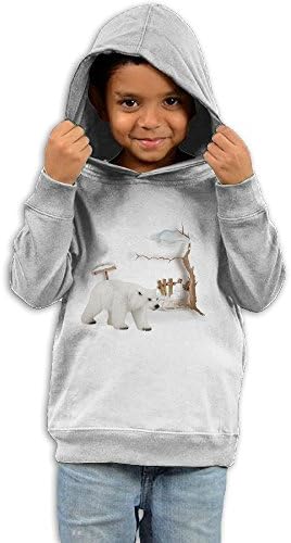 Hfuigew Little Kid Cute Polar Bear Travel Shirt Sweatshirt Tops Outfits Clothes White 5-6 Toddler
