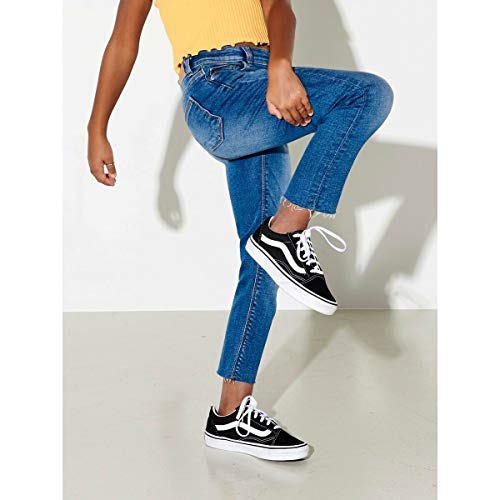 Kids ONLY meisjes Jeans Konemily St Raw Med Blue Jeans Noos - Afbeelding 7