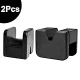 Marsauto Jack Pad Adapter, 2 Pack Rubber Pads Slotted Frame Rail Pinch Weld Protector for Jack Stand