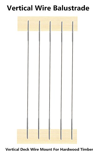 Senmit Swage Lag Screws Left & Right 60 Pack for 1/8" Cable Railing, 316 Stainless Steel Stair Deck Railing Wood Post Balusters System 30 Pairs