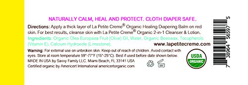 La Petite Creme - Organic French Diapering Healing Balm (1 Oz) - USDA Certified Organic - Thumbnail 2