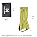 MOON LENCE Waterproof Compact Climbing Leg Gaiters, Breathable Outdoor Hiking Leggings Nylon Cloth Dust-Proof Gaiters Snowshoeing for Walking Climbing Hunting Backpacking