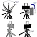 PEYOU Compatible for iPad iPhone Tripod, 62 inch Lightweight Aluminum Phone Camera Tablet Video Tripod + Wireless Remote + 2 in 1 Mount Holder for Smartphone (Width 2-3.3