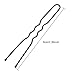 100 Pack of Bun Hair Pins U Shaped Pins with Box and Storage Bag, Black Hair Pins (6 cm)