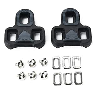 Fietsschoenen Fietsen Pedalen Schoenplaatjes Set Zelfsluitende Pedaal Spalk, compatibel met Look KEO Schoenplaatjes, 1…