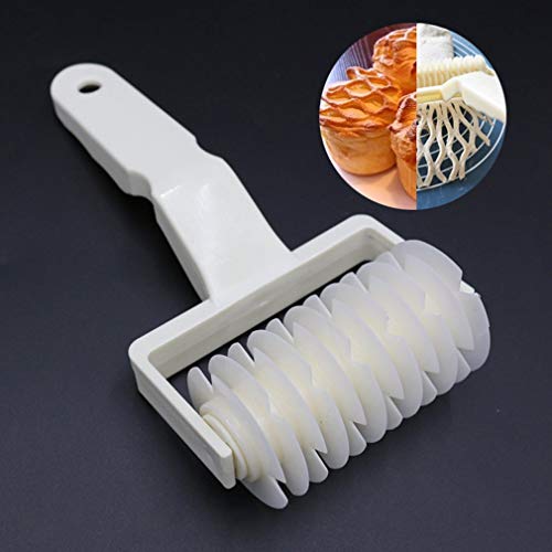 Plastic Bakken Tool Pull Net Wiel Mes Pizza Gebak Rooster Roller Cutter voor Deeg Cookie Taart Craft Keuken Accessoires - Afbeelding 3