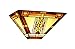 Chloe Lighting CH33291MS12-WS1 Gode, Tiffany-Style Mission 1-Light Wall Sconce, 12-Inch Wide, Multi-colored