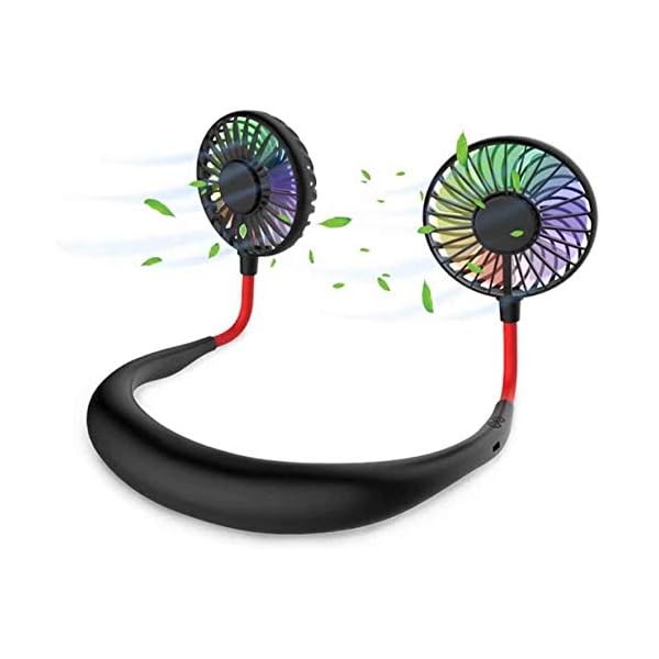 Hands Free Portable Neck Fan Rechargeable Mini USB Personal Fan Battery Operated with 3 Level