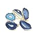 1 Blue Agate Pendant Plated Gold Plated Rock Paradise Exclusive COA AM8B9-01