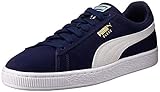 PUMA Men's Suede Classic + Sneaker, Peacoat/White, 10.5 M US