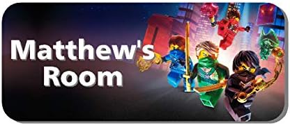 Solo Signs UK Lego Ninjago Door Plaque - Personalised Childrens Bedroom Gift Sign (SS30012)