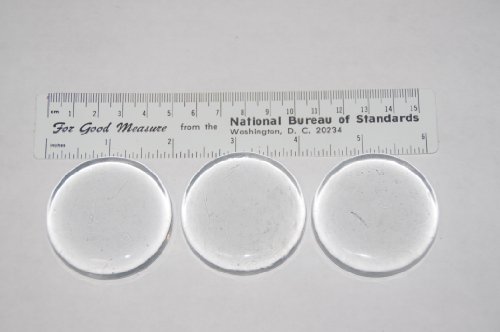 Fermentation glass Jar Weights 3 pack (2 1/3 to fit a wide mouth quart jar)