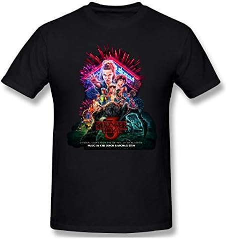 Men's Stranger-Season 3 Fashion Short-Sleeved Crew Neck T-Shirt