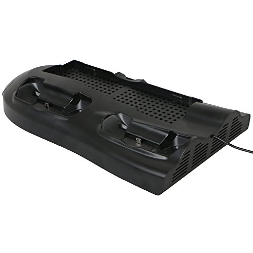 image for EEEKit Vertical Stand for Xbox One X with Cooling Fans, Dual Controlle