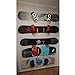 YYST Snowboard Storage Rack Wall Mount - Hardware and Screw Cover Included