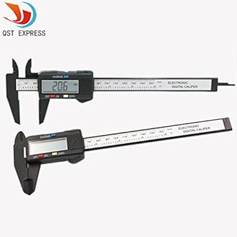 Generic LSHAZI03590 New 150Mm 6Inch Lcd Digital Electronic Carbon Fiber Vernier Caliper Gauge Micrometer Free Shipping