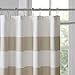 Madison Park Shower Curtain, Waffle Weave, Pieced Design Fabric Shower Curtain with 3M Scotchgard Moisture Management, Premium Spa Quality Modern Shower Curtains for Bathroom, Tall 72