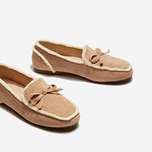 シュウアン レディース スエード 柔らか 履きやすさ抜群 モカシン フラット ローファー 靴 スリッポン パンプス ローヒール カジュアル シューズ 運転靴 カジュアル コンフォート 通気 軽量 スクエアトゥ ぺたんこ B085l8rl4k 4 2円 人気海外一番 100 品質