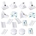 Jambini Magnetic Cabinet Locks - Baby Cabinet Safety Latches - Baby Proofing Cabinet Locks (8 Locks + 2 Key)