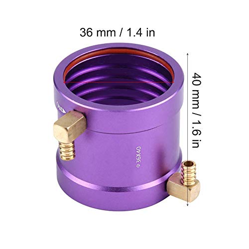 RC Wasserkühlungsjacke, Metall RC Motor wassergekühlte Ummantelung für 3650/3660 RC Boot Schiff Motor Fernbedienung… – Bild 3