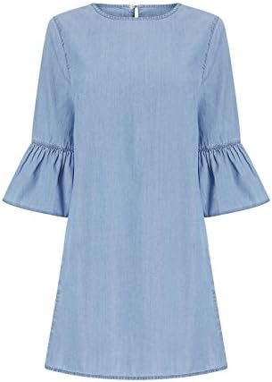 LIPSY Women Lightweight Denim Dress Blue US 4 (UK 8)