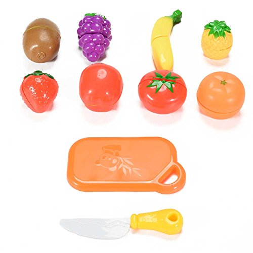 image for ThinkMax Play Food Set for Kids, 18 Pcs Cutting Food Toy for Pretend P