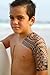 Polynesian Tribal All Black Temporary Tattoo - Hawaii