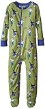 New Jammies Little Boys' Toddler Zippered Footie Pajamas, Football Tough, 3T