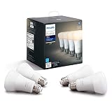 Philips Hue White 4-Pack A19 LED Smart Bulb, Bluetooth & Zigbee compatible (Hue Hub Optional), Works with Alexa & Google Assistant - A Certified for Humans Device
