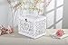 Wedding Card Box, Money Box With Lock Slot, DIY Wooden Money Box, Used for Wedding Reception, Anniversary, Baby Shower, Birthday Party, Graduation Party Decoration(White)