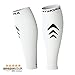 Rymora Calf Compression Sleeves for Men and Women (Calves Treatment for Shin Splints, Running, Etc) (One Pair) (White) (Medium)