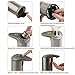 YiShuo Automatic Soap Dispenser with Waterproof Base; Premium Fingerprint Resistant Brushed Stainless Steel;Touchless Infrared Motion Sensor for Bathroom or Kitchen