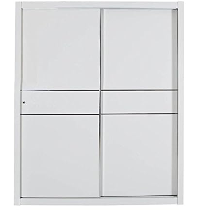 Hometown Sliding Wardrobe White Amazon In Home Kitchen
