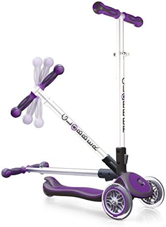 Globber Elite 3 Wheel Folding Adjustable Height Scooter (Purple)