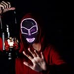 KiraKira Máscara LED Halloween, Halloween LED Máscaras Adultos LED Mask para la Fiesta de Disfraces, Máscara Disfraz Luminosa Craneo Esqueleto (red01) 14 KiraKira Máscara LED Halloween, Halloween LED Máscaras Adultos LED Mask para la Fiesta de Disfraces, Máscara Disfraz Luminosa Craneo Esqueleto (red01)