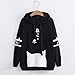 Womens Japanese Kawaii Style Kitty Cat Print Pocket Long Sleeve Thin Hoodie Tops