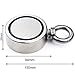 Double Sided Neodymium Fishing Magnet, Diameter 3.7inch (94mm), Combined 1700lbs Pulling Force, Retrieve in River and Magnetic Fishing