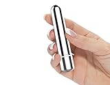 Sexyhoney Bullet Vibrator Personsal Mini Beauty Pocket Rocket Multi-Frenquecy Massager, Silver