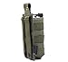 Tactical Radio Pouch - 1000D Tactical Molle Two Way Radios Holder Case for Walkie Talkies (Ranger Green)