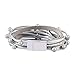 TASBERN Leather Wrap Bracelet for Women Multi Studded Rope Cuff Bracelets with Rhinestone Wristband for Teen Girls Gift